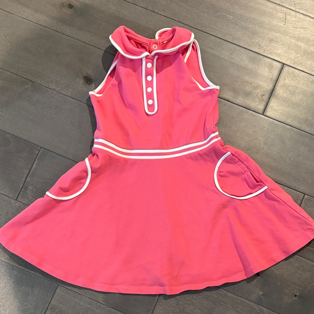 Jacadi Pink Dress with White Accents